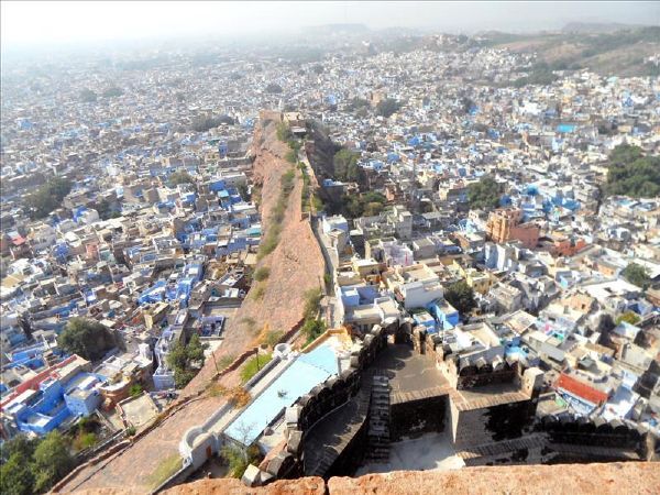 Jodhpur old town seen from Mehran Fort.