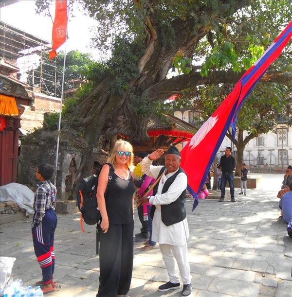 Nepalese flag, Kathmandu Durbar Square