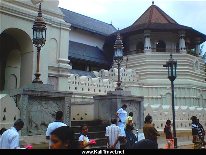 Temple of the Sacred Tooth Relic in Kandy.