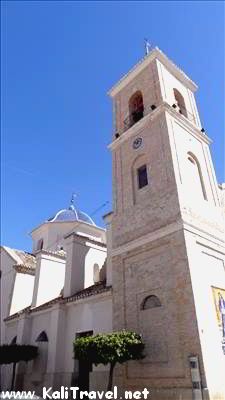 Typical Murcia church tower.