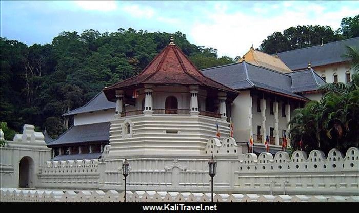 Temple of the Sacred Tooth Relic in Kandy.