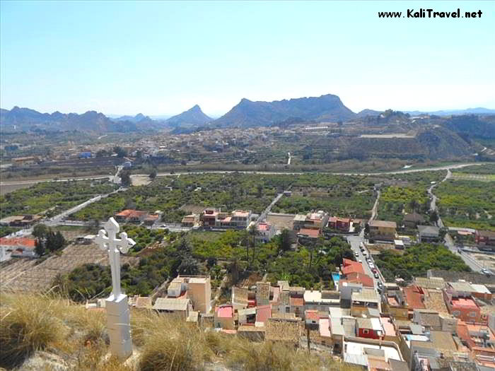 Views from the cross over Ricote Valley.