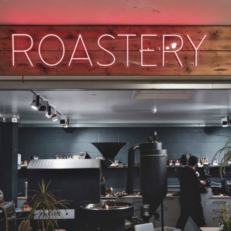 Hot Numbers coffee roastery in Cambridge, UK.