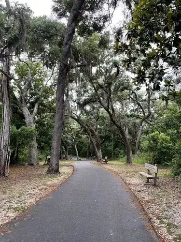 One of the paths through Gulf State Park.