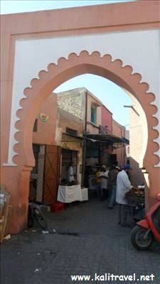 Archway in the souks of Marrakesh.