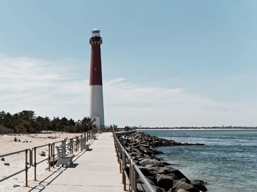 The lighthouse in Barnegat State Park NJ.