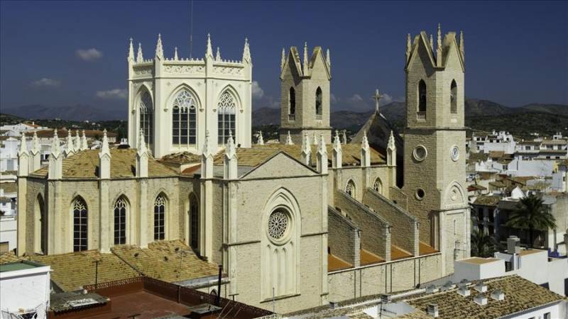 Benissa 'cathedral' Puríssima Xiqueta church in Costa Blanca, Spain.