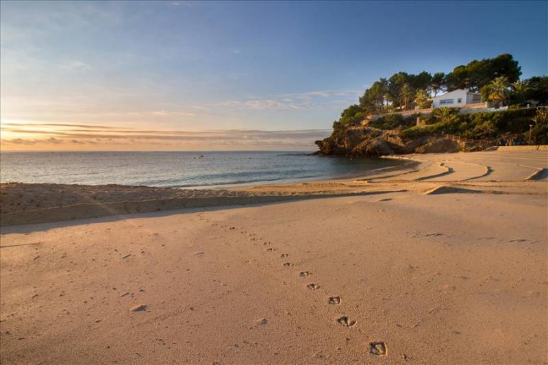 La Fustera sandy beach in Benissa, Costa Blanca.