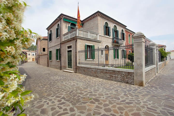 Cà Bernardo Villa on Murano Island in the Venetian Lagoon, Italy.