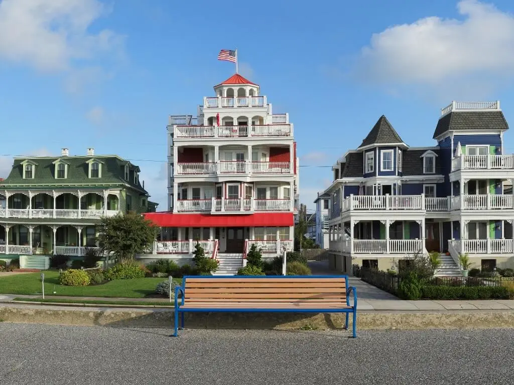 Visit New Jersey's colorful houses in Cape May Historic District.