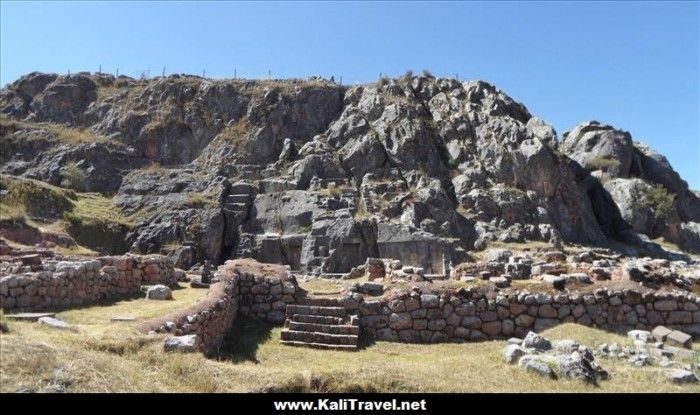 Temple of the Moon Inca ruins in Cuzco, Peru.