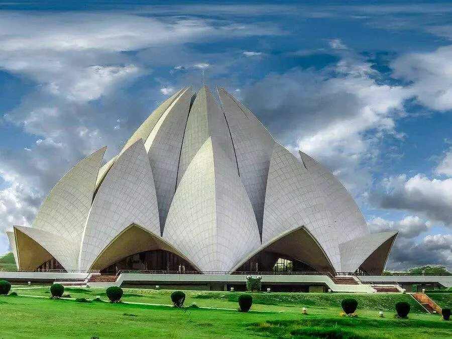 The Lotus Temple in Delhi has an award winning design.