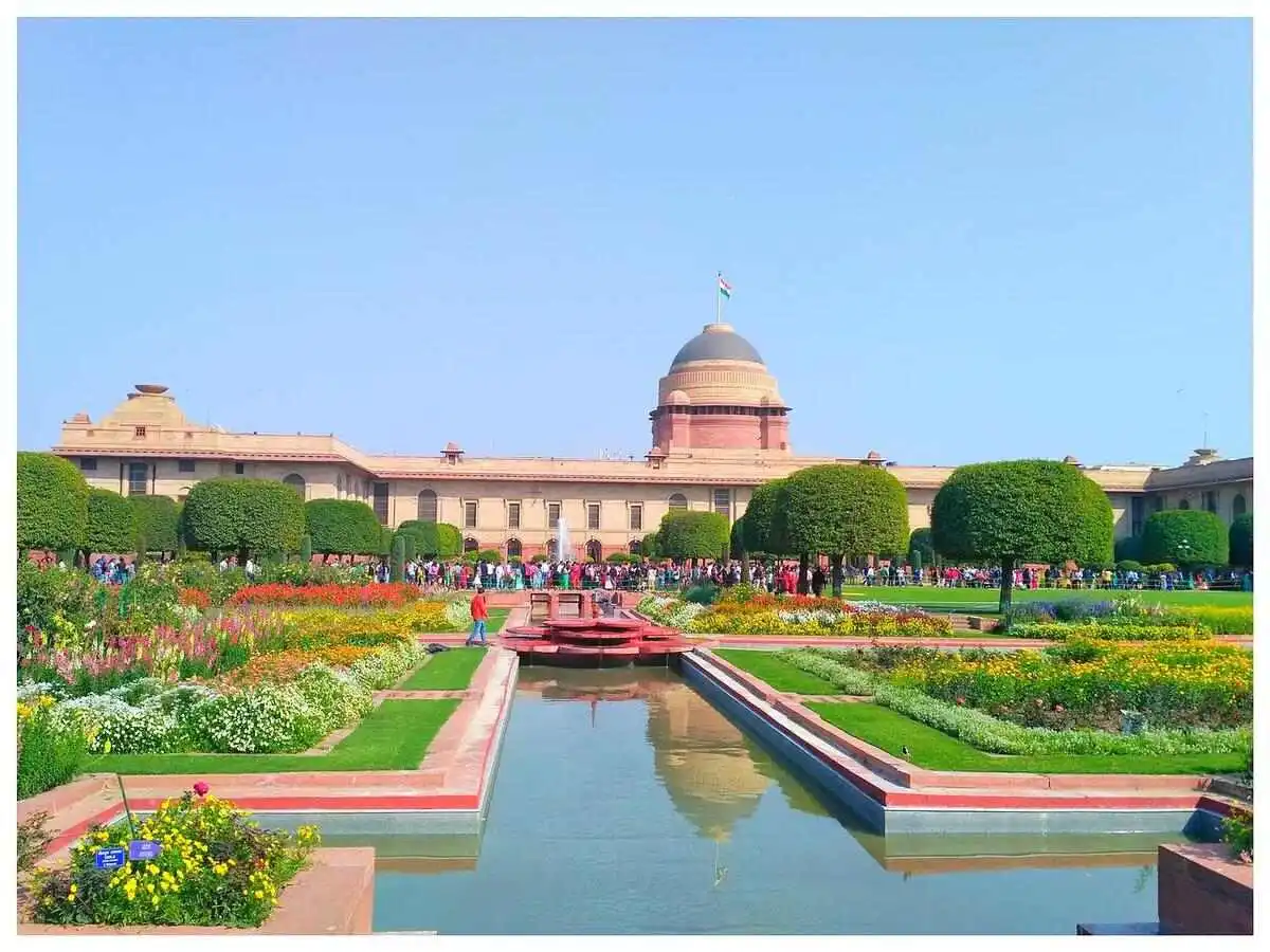 Gardens of President's Palace in New Delhi.