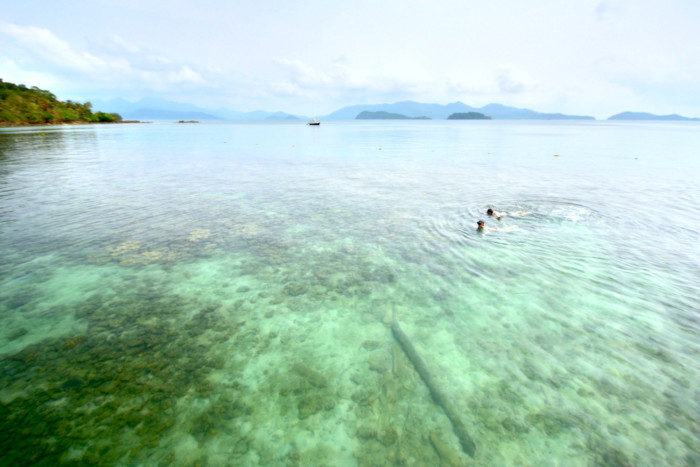 Snorkelling in Koh Wai, one of the best islands in Thailand.