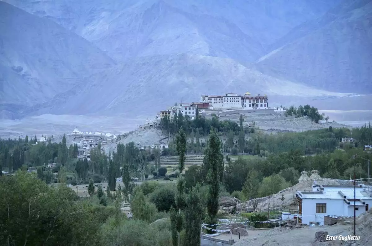 Hay que ver en Ladakh el gran monasterio en las montañas.
