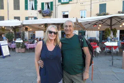 Juan and I on our 1 day itinerary of Lucca.