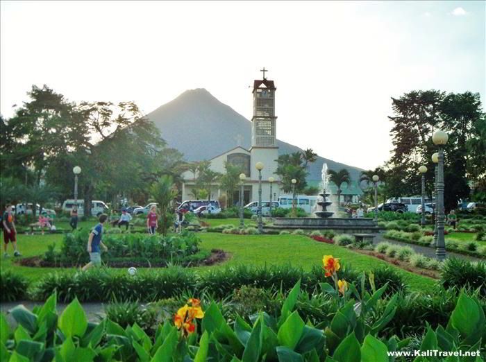 La Fortuna park with Arenal Volcano, Costa Rica