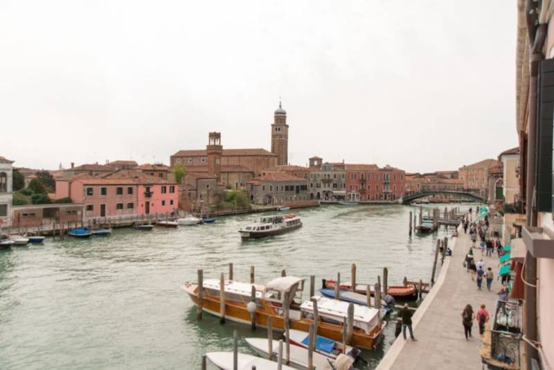 View from Murano Suites over Canal Grande, Murano Island.