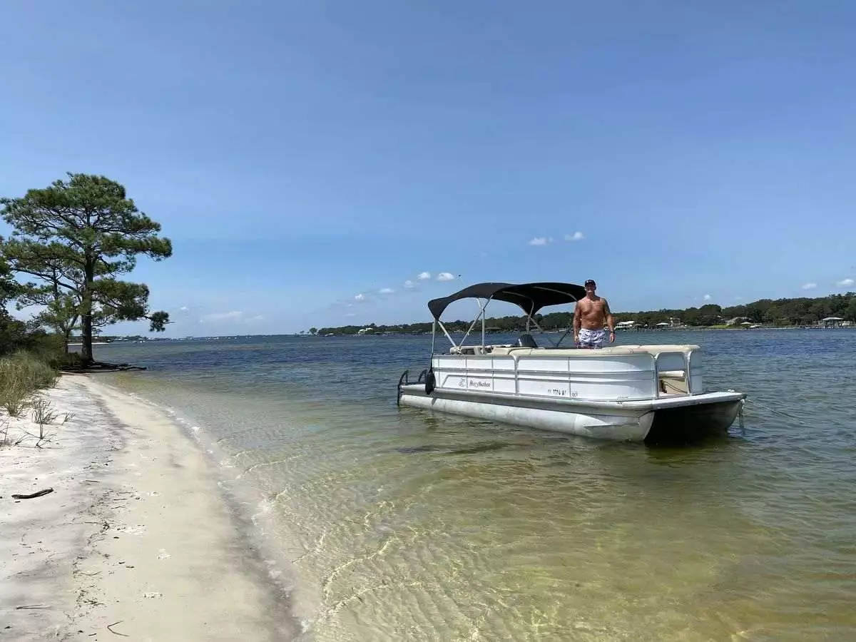 A pontoon boat trip is one of the many things to do in Orange Beach.