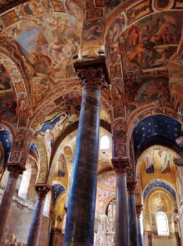 Inside Santa Maria dell'Ammiraglio Church.