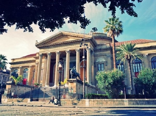 Teatro Massimo theatre in Palermo, Sicily.