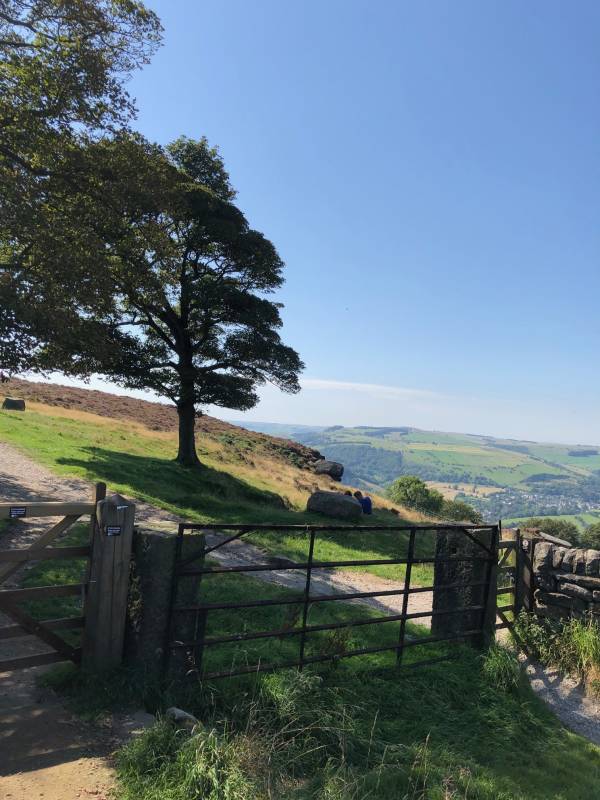 Path at Curbar in the Peak District.