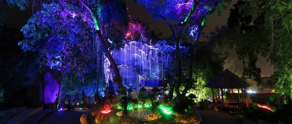 Light show in Penang Avatar Secret Garden.