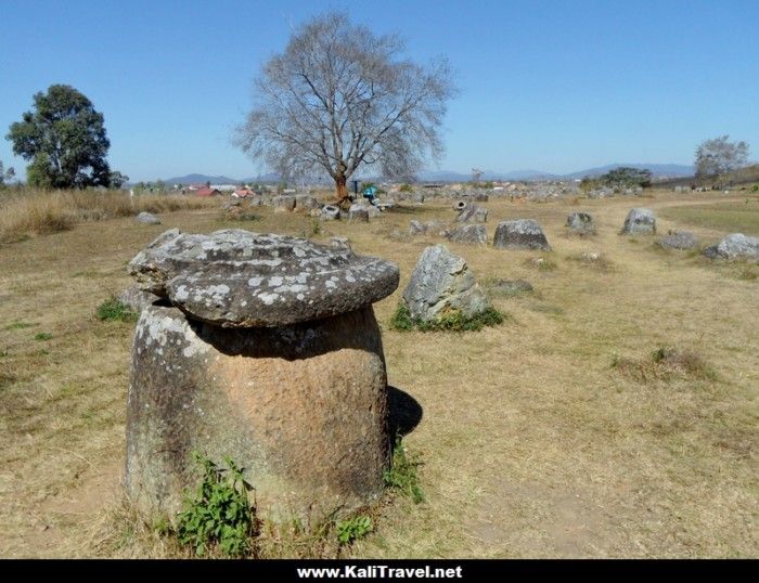 Phonsavan Plain of Jars in northeast Laos.