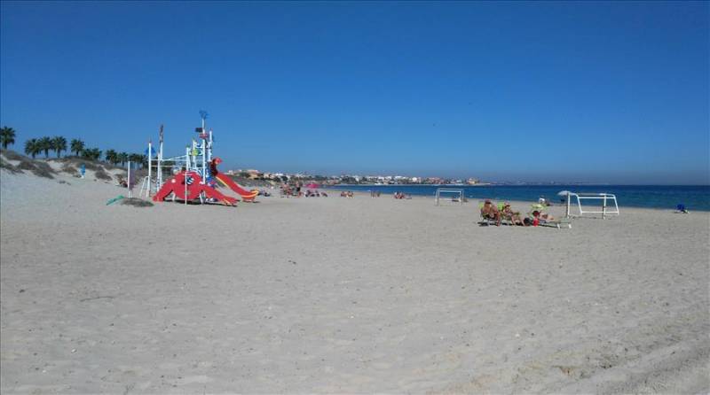 Sandy Higuericas beach in Pilar De La Horadada, Costa Blanca.