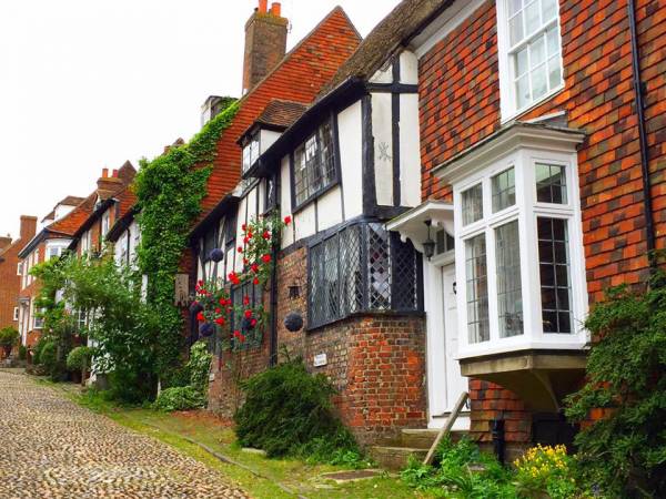 Typical houses in Rye, East Sussex, UK.