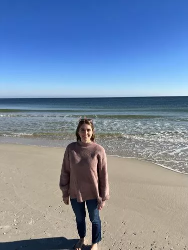 Sammy Travis at the beach in Gulf Shores, Alabama. 