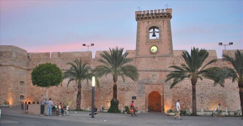 Santa Pola castle fortress in Costa Blanca, Spain.