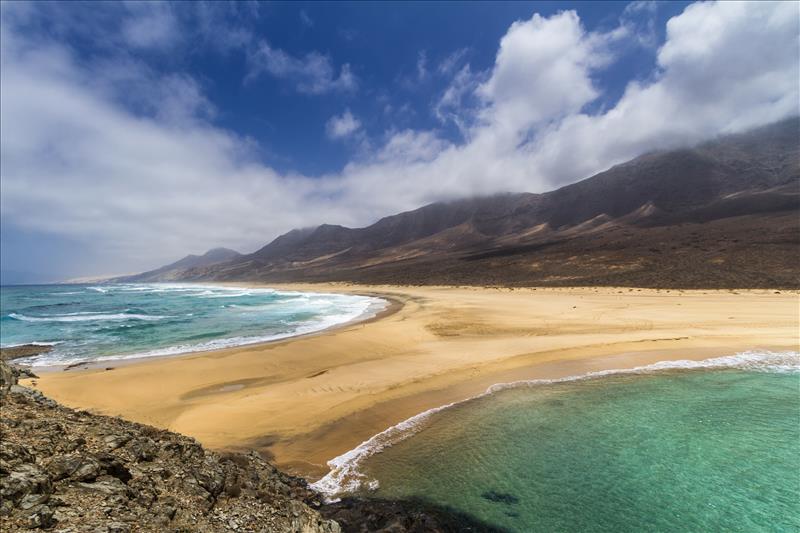 Cofete beach in the Jandia Penisula, Fuerteventura.