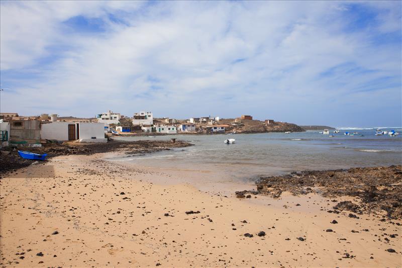 Majanicho beach on Fuerteventura north coast, Canary Isles.