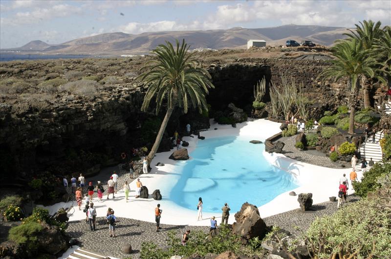 Jameos Del Agua swimming pool, Lanzarote.