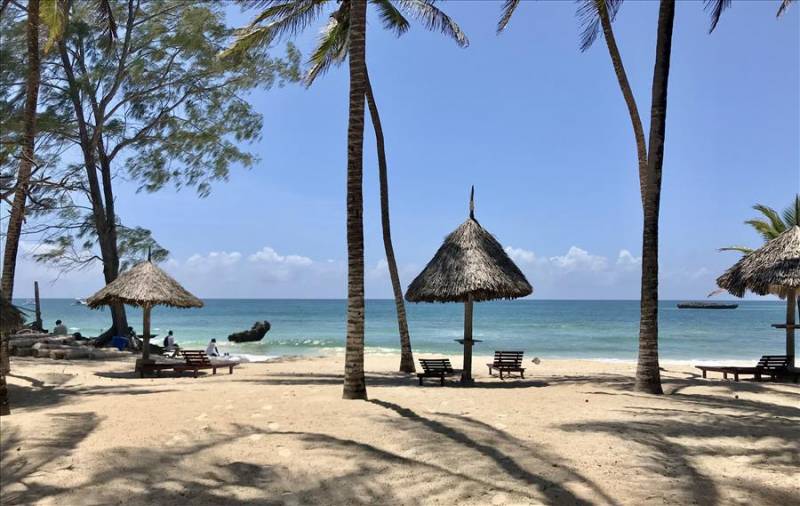 Sands of Turtle Bay in Kenya's Watamu Bay.