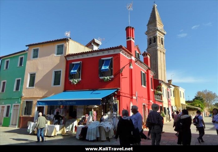 Lace shop in Piazza Galuppi, Burano Island