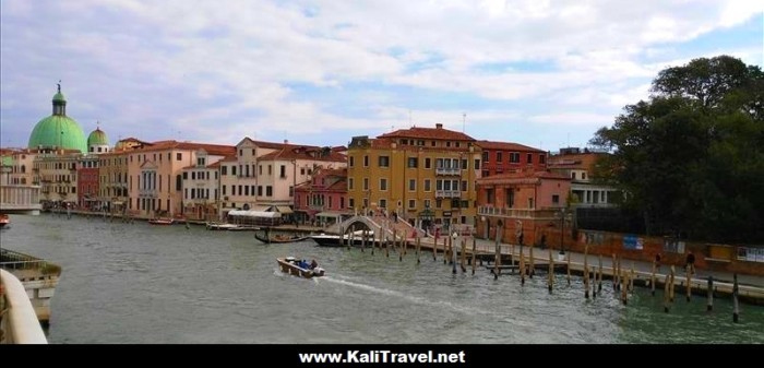 The Grand Canal seen from the glass bridge, Venice