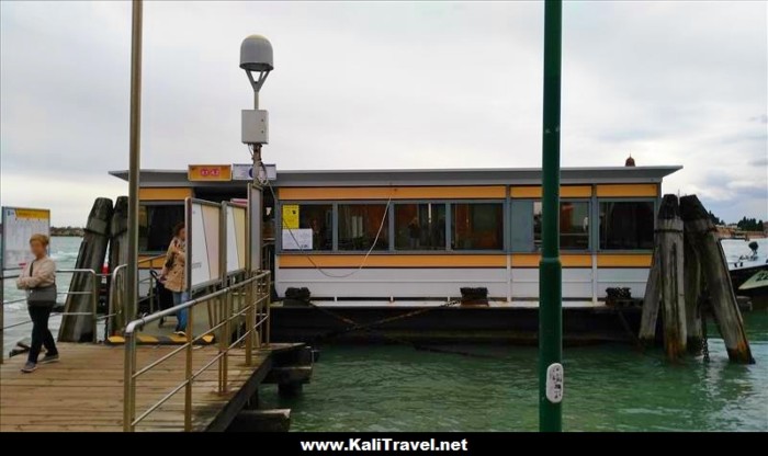 Colonna vaporetto stop on Murano Island, Venice Lagoon