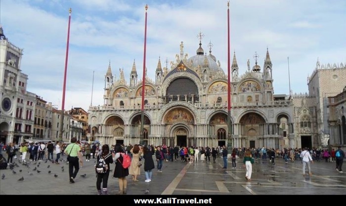 View of the Basilica in St Marks Square, Venice