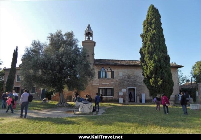 The historical palazzo which houses Torcello Island Museum, Venice Lagoon