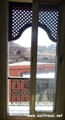Window view of the Medina of Marrakesh; Morocco