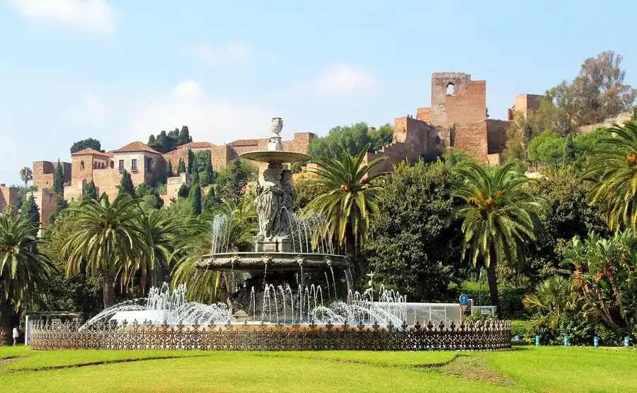 The fountain in Alcazaba fortress is a top site to visit in Málaga.