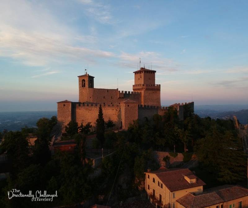 San Marino Castle is a great place to visit after seeing Venice.