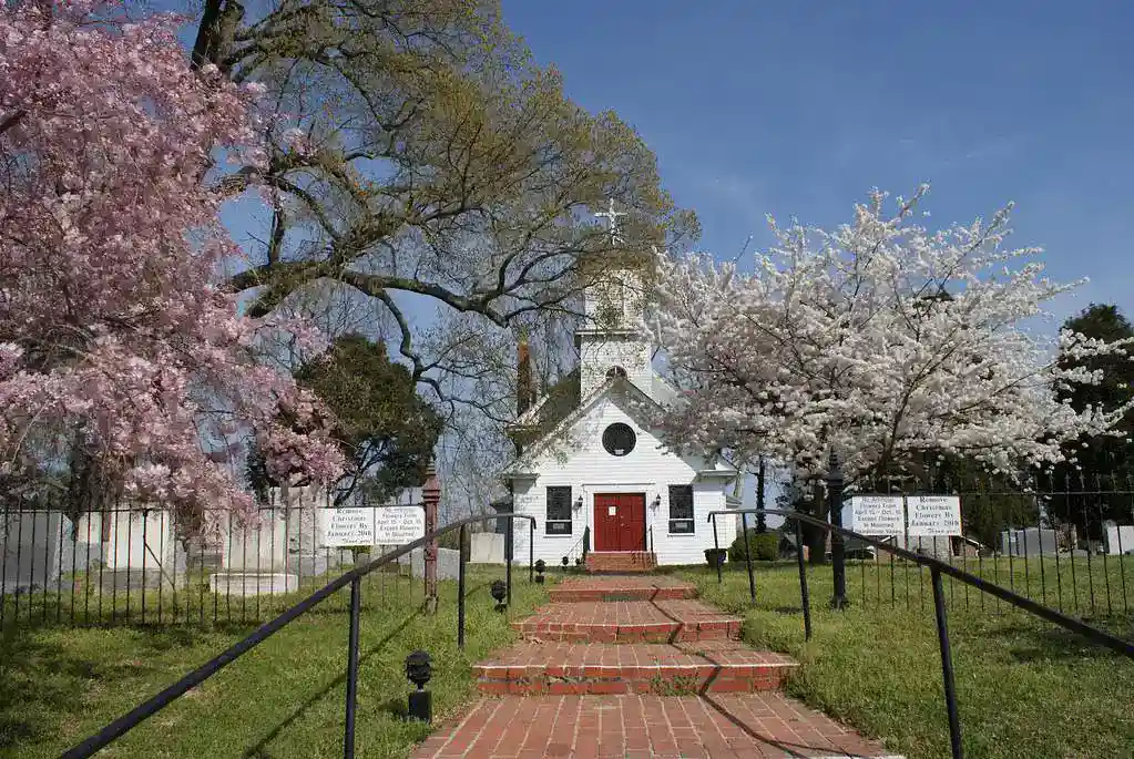 All Saints Episcopal Church in St. Mary's County, Maryland.