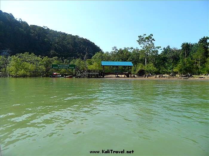 Arriving in boat at Bako National Park in Sarawak, Borneo.